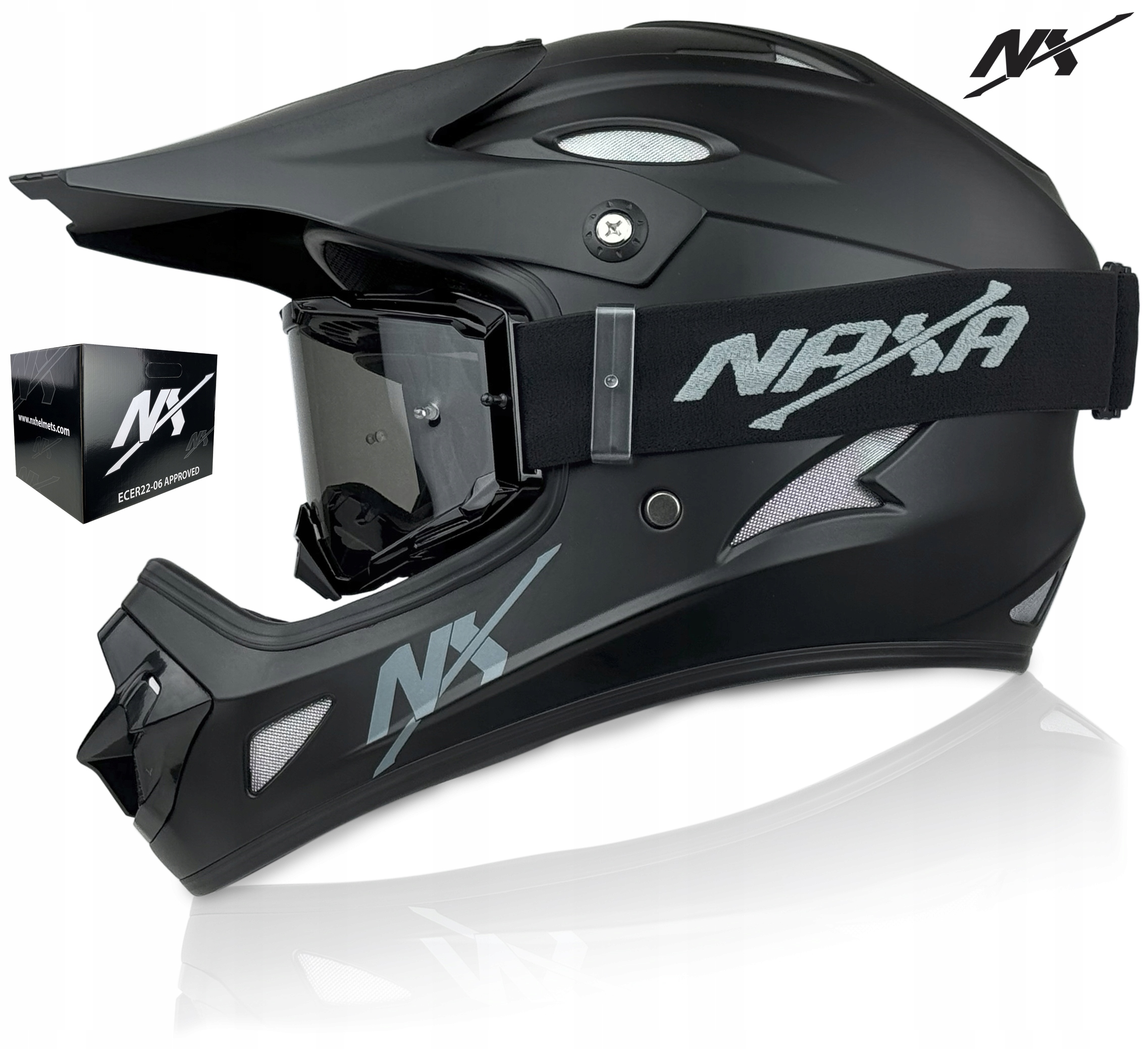 Cyklistická Přilba Nx Pro Sjezd Na Skútr rL Brýle Naxa G5/AX