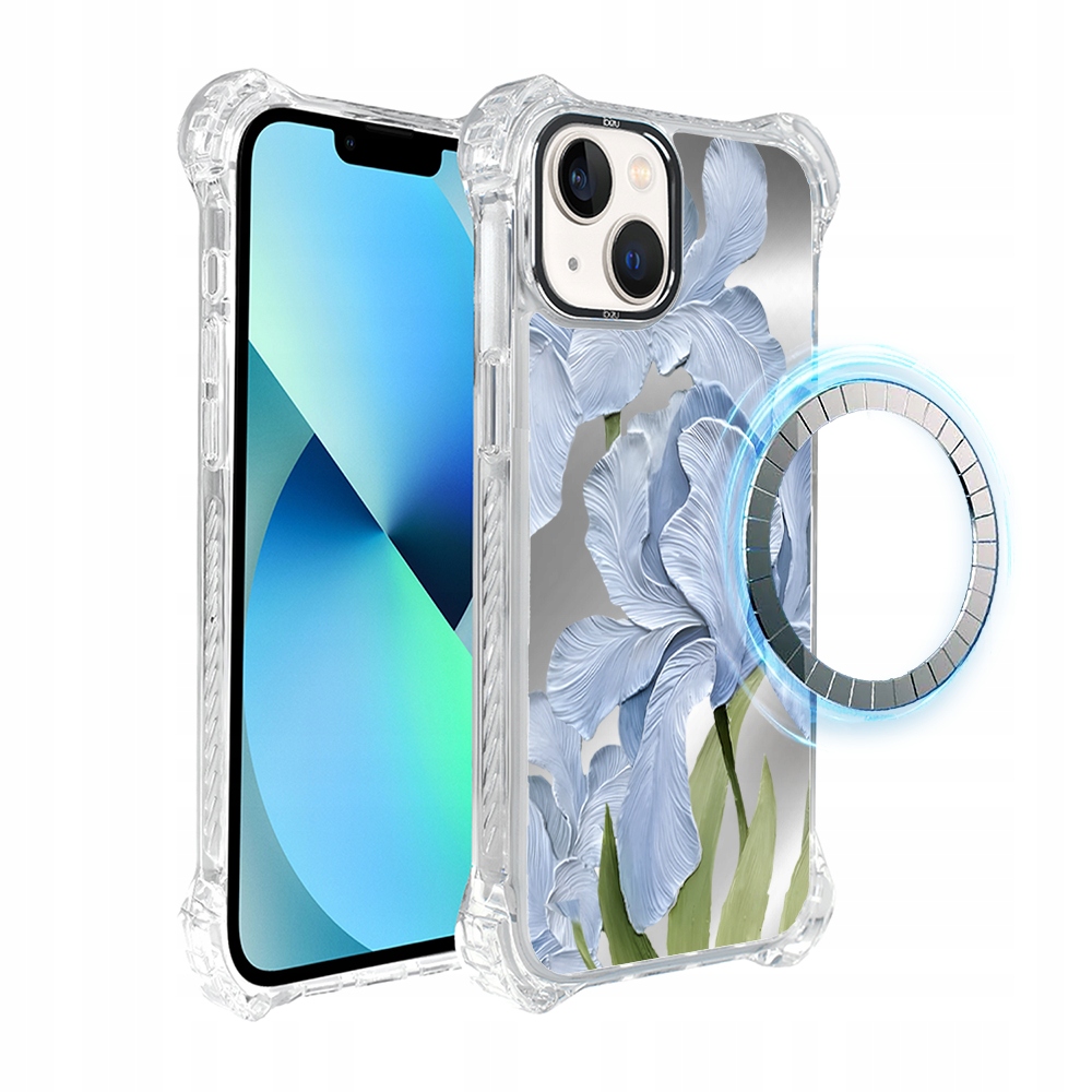 Pouzdro pro iPhone 13 Ibizu DropGuard Ultra s MagSafe, modrý iris