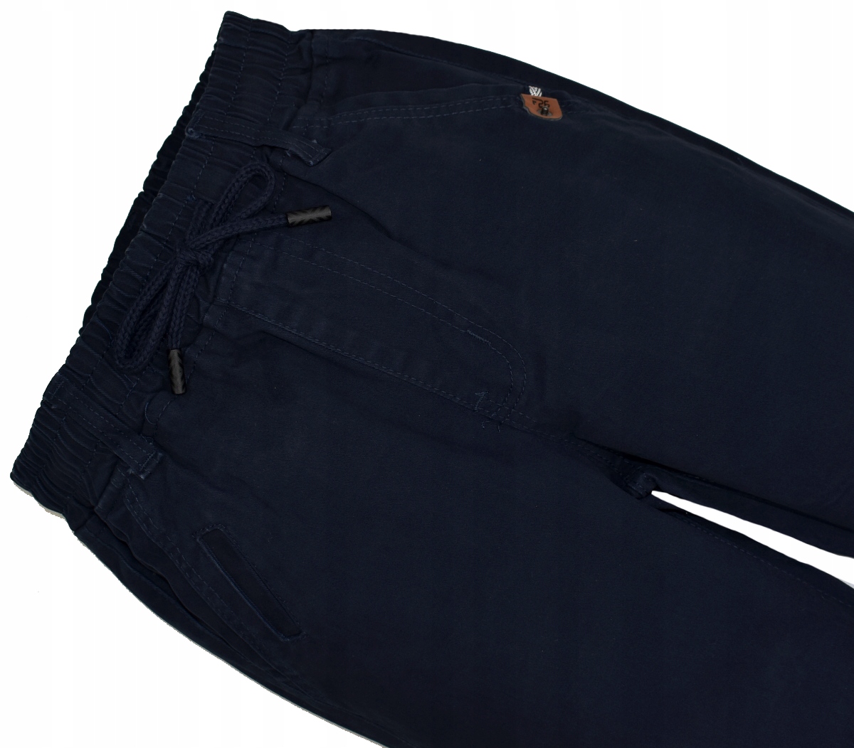 F26 Granat SPODNIE Wizytowe Chinosy Guma - 122/128 Wiek dziecka 7 lat +