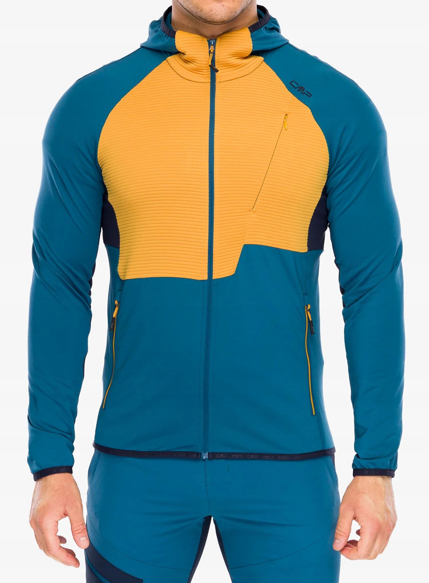 Pánský softshell Cmp Rils Jacket Fix Hood petroleum 50 (L)