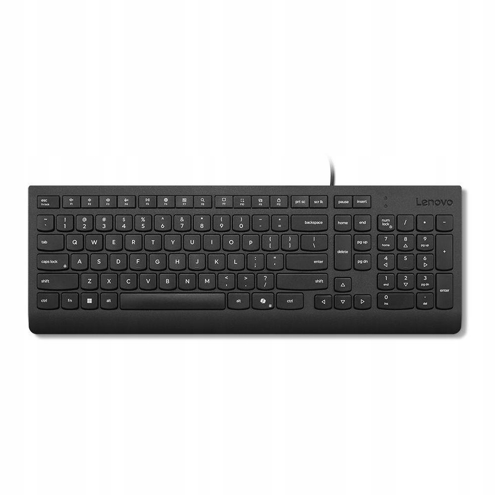 Lenovo Essential Wired Keyboard klawiatura USB 104 klawisze US