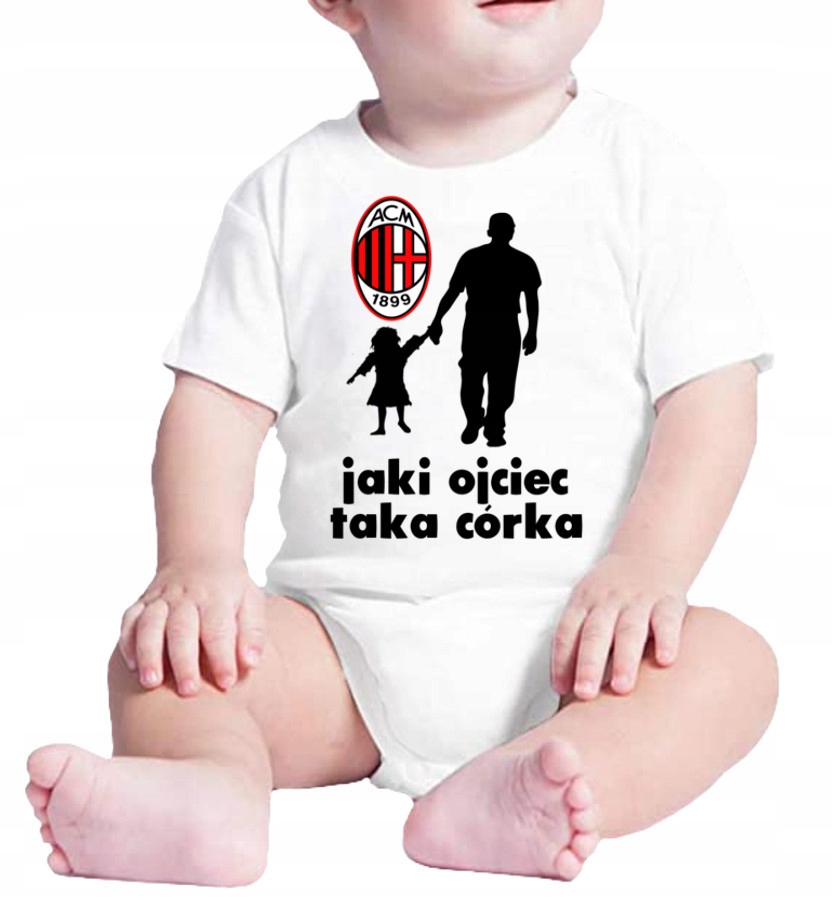

2040 Body Dziecięce Ac Milan Taka Córka Prezent 86