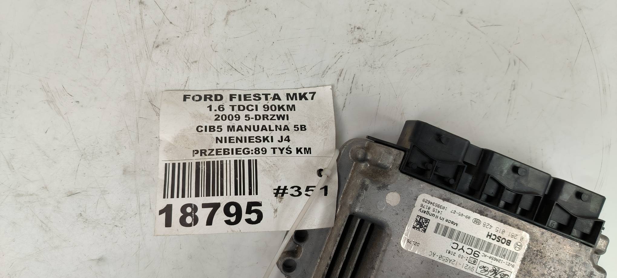 computer 0281015428 FORD FIESTA MK7