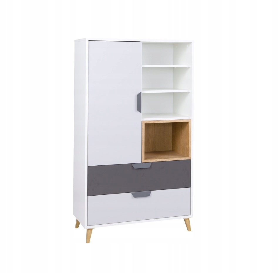 

Komoda 80 cm z Szufladami Półkami Jaś