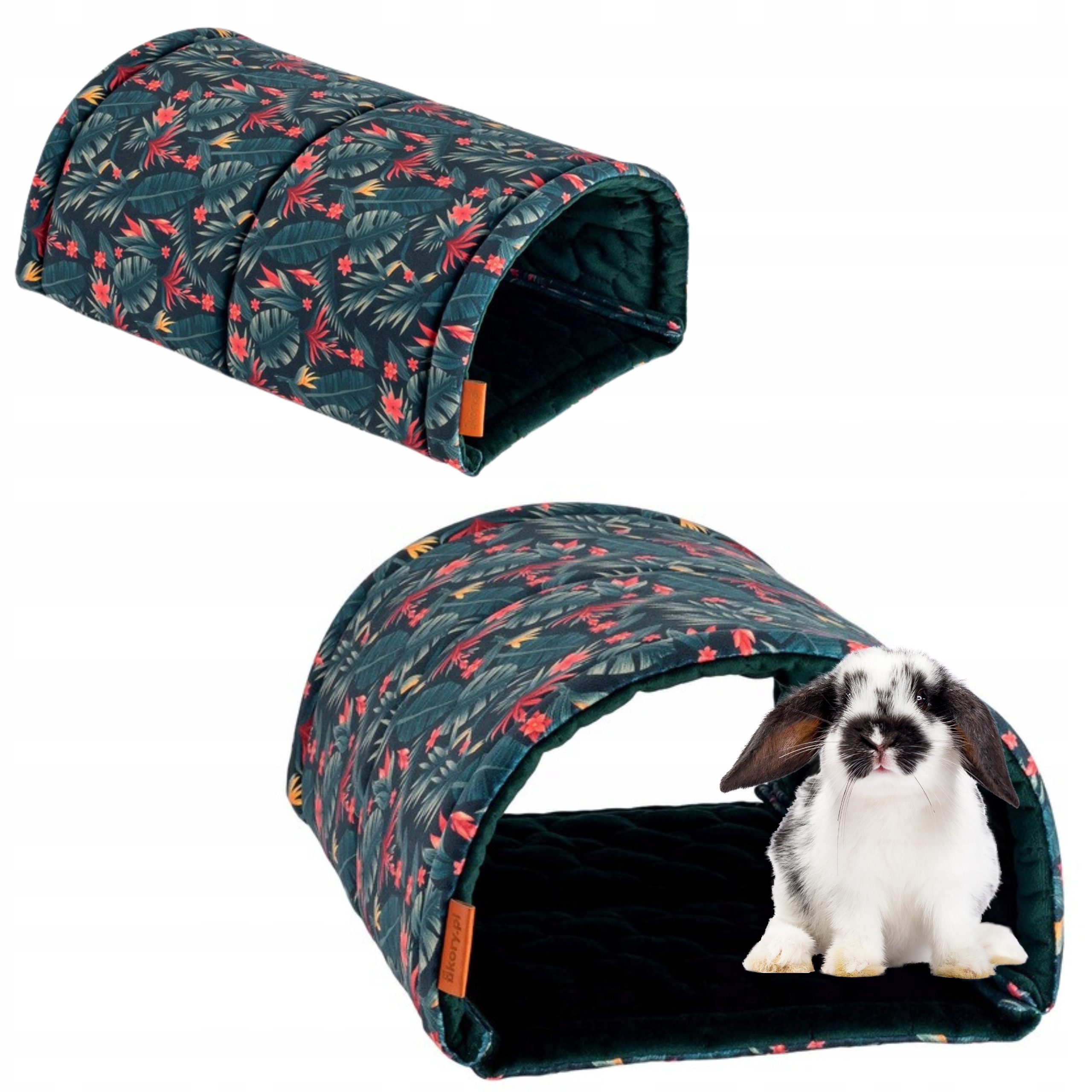 Levně Tunel Budka 2 Vchody pro králíky Fretky Hlodavci morčat 22x35 cm