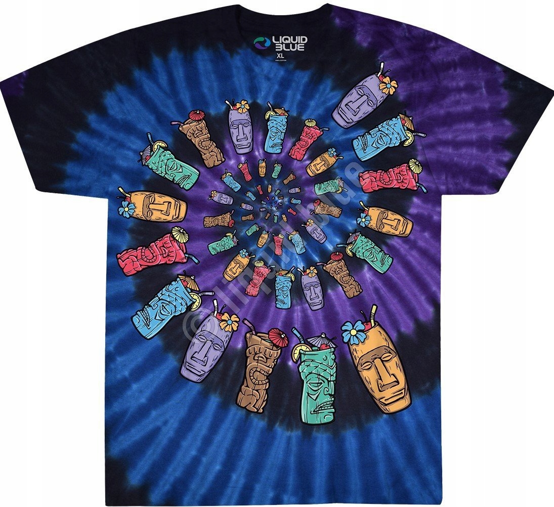 Tiki Spiral Liquid Blue L