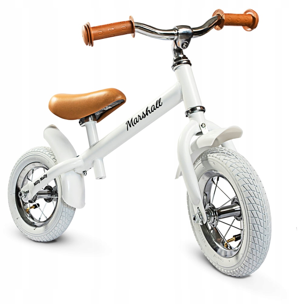 Rowerek Biegowy Pompowane Koła dla dziewczynki 3 latka Biały 2+