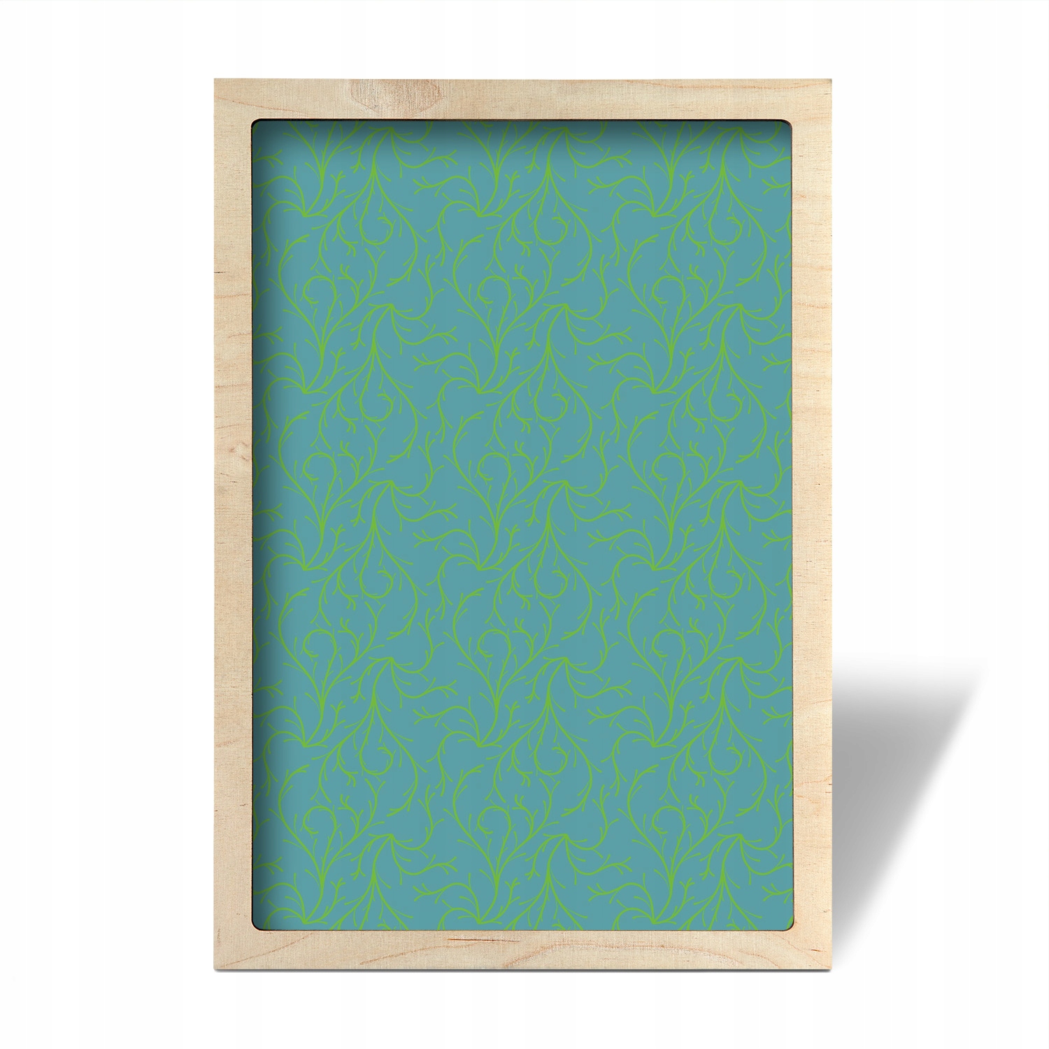 Obraz s rámem Eko Ornament listy vzor 45x65 cm