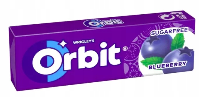 Levně Wrigley's Orbit žvýkačky s příchutí Máta Borůvka 14g 30ks