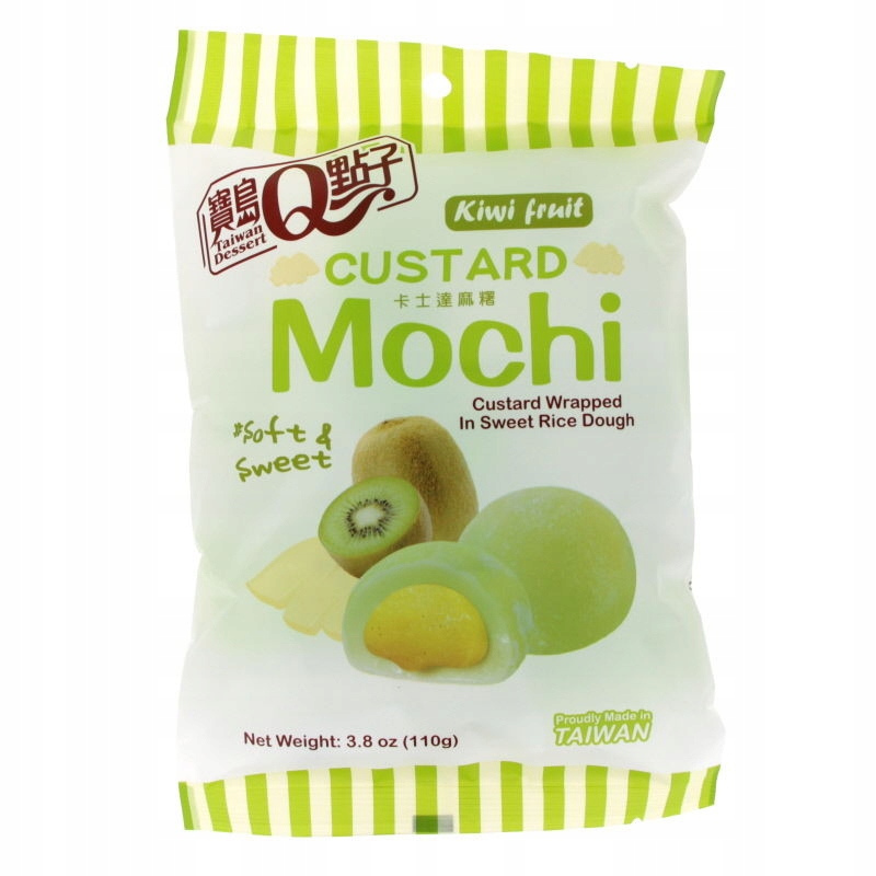 

Ciasteczka Mochi z Kremem o Smaku Kiwi! 110g