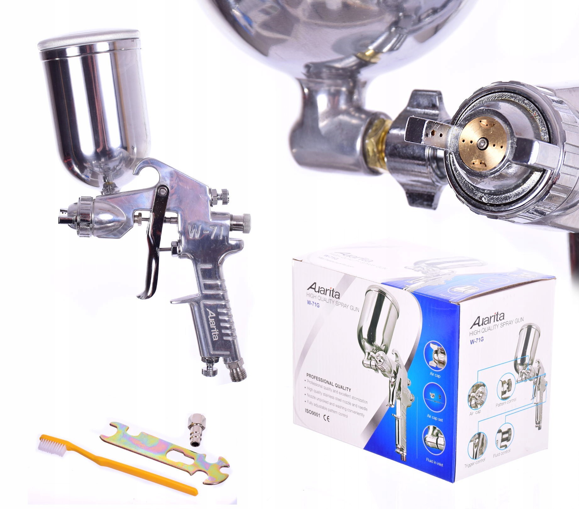 

Pistolet lakierniczy W-71G Auarita 1,5mm boczny