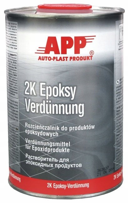 Rozcieńczalnik do epoksydu APP Produkt 2K Epoksy Verdunnung 1 l
