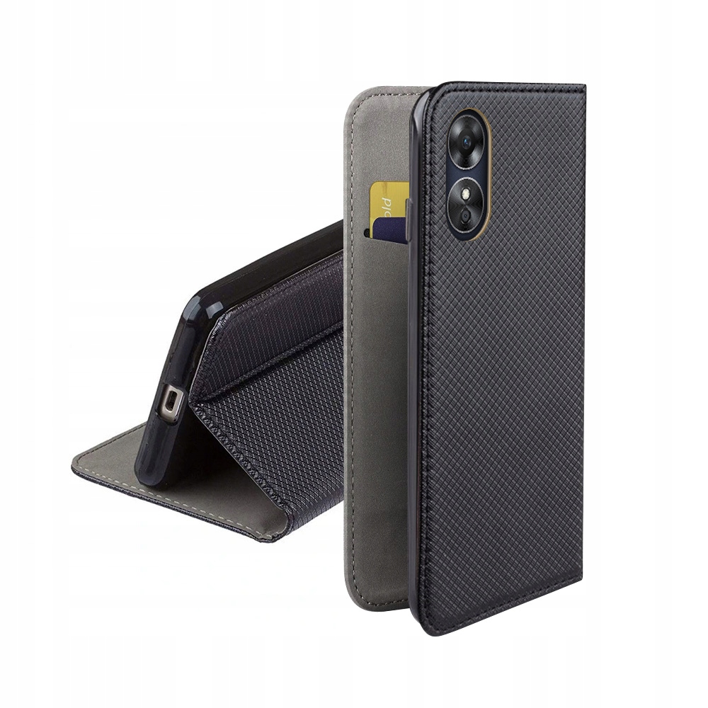 

Etui Zamykane Smart Magnet Do Oppo A17 Czarny