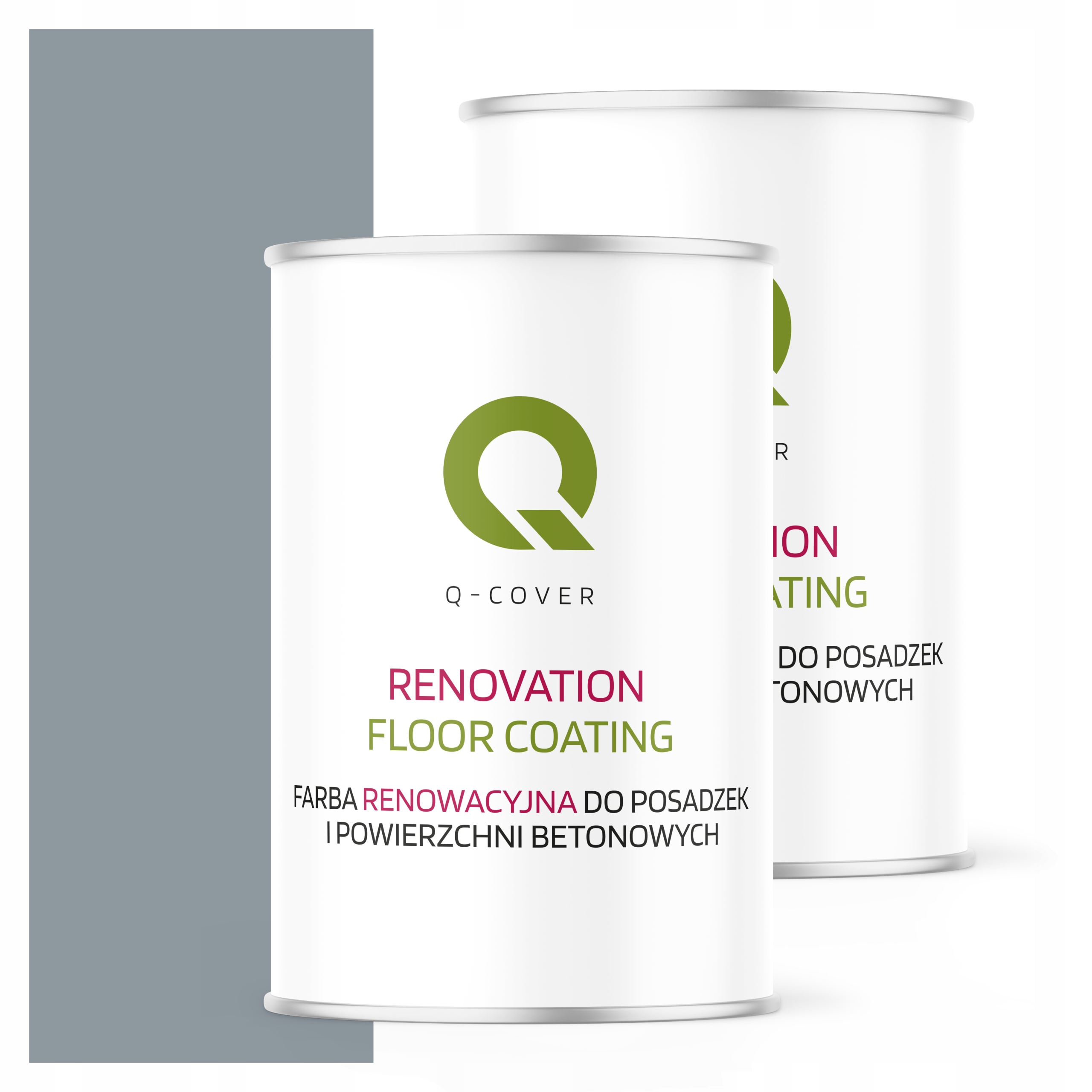 Ochranná farba na podlahy Renovačná šedá modrá RAL7001 satén 1L