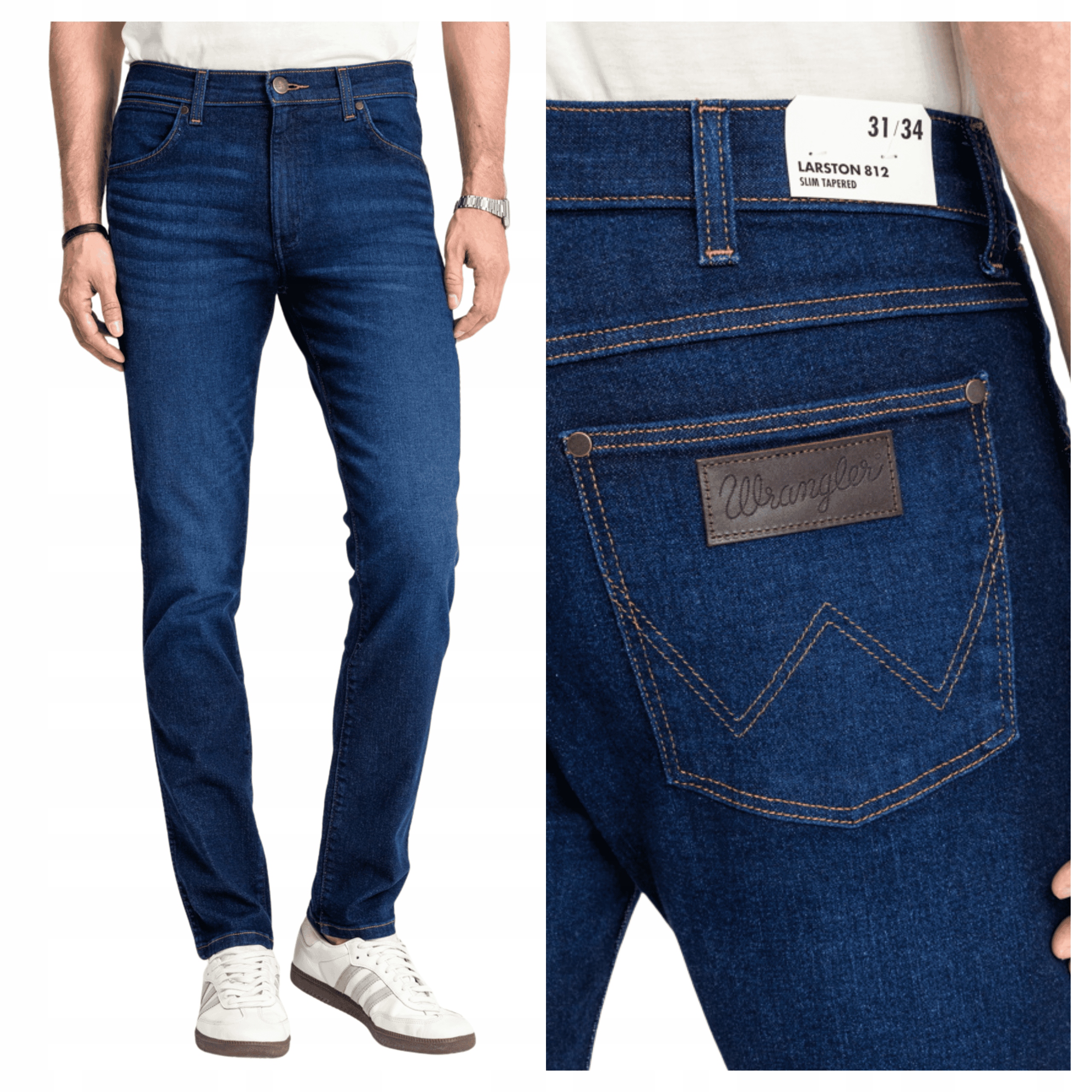 Wrangler Larston W36 L34 Pánské džínové kalhoty džíny Přiléhavé