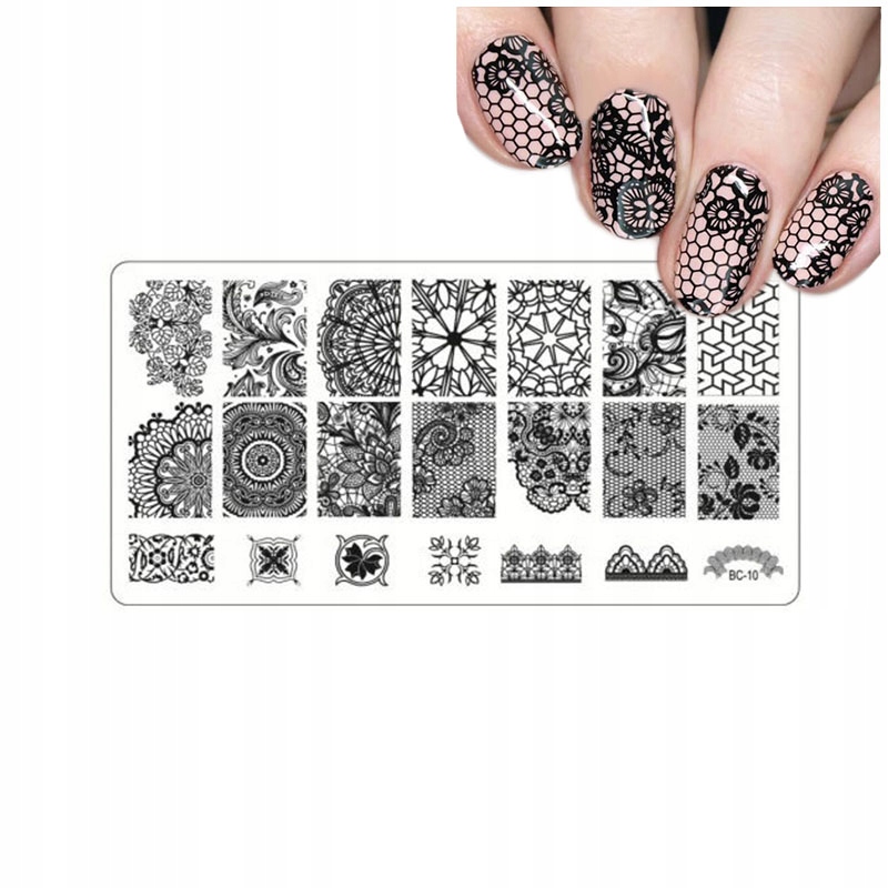 

Blaszka Do Stempli Rozmiar S 6x12cm Ozdoby BC-10