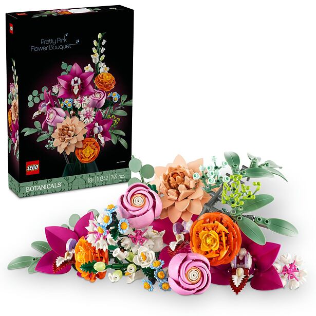 Lego Botanicals 10342 Krásná kytice růžových květin