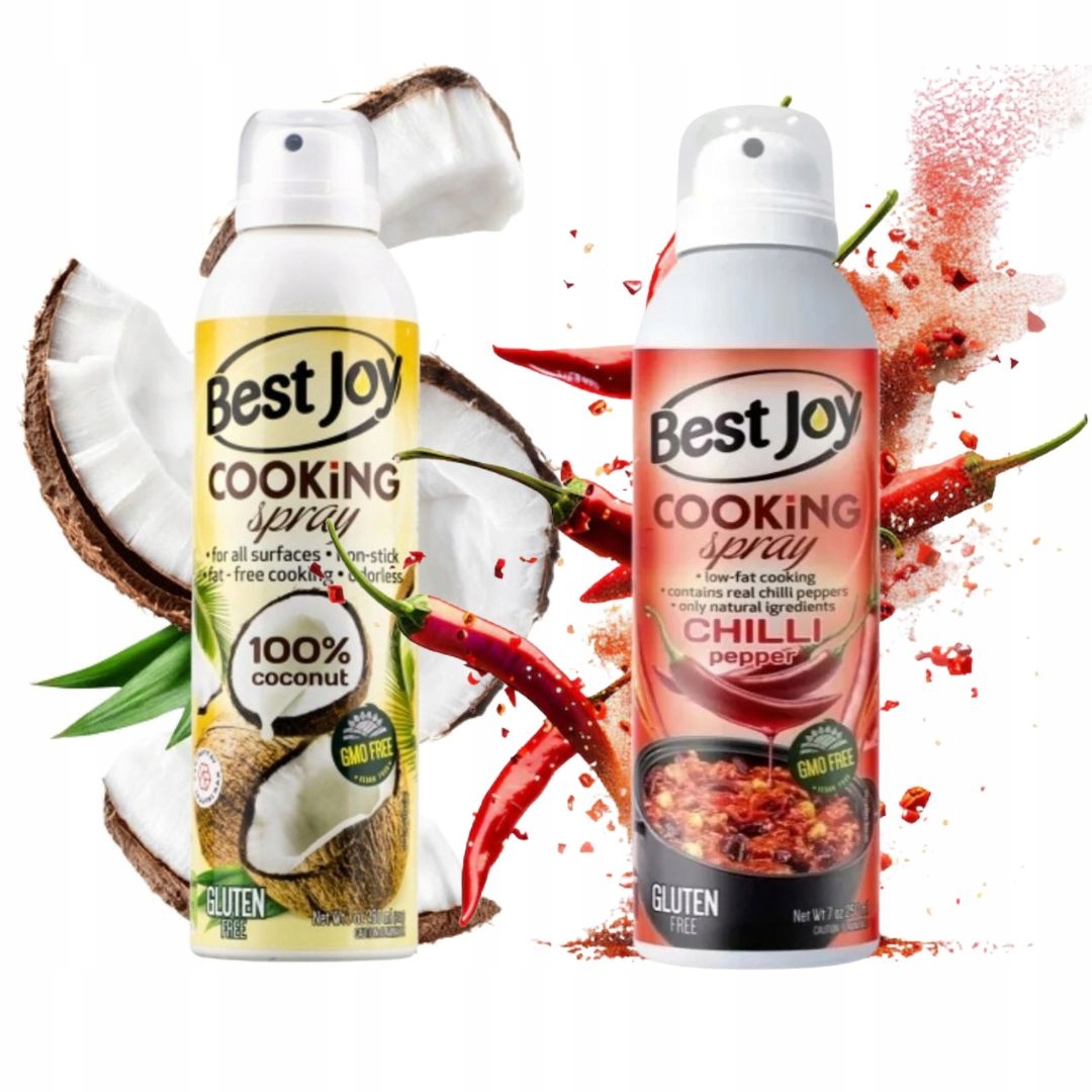 Best Joy Cooking Spray 100% Coconut 250 ml Chilli Pepper 250 ml