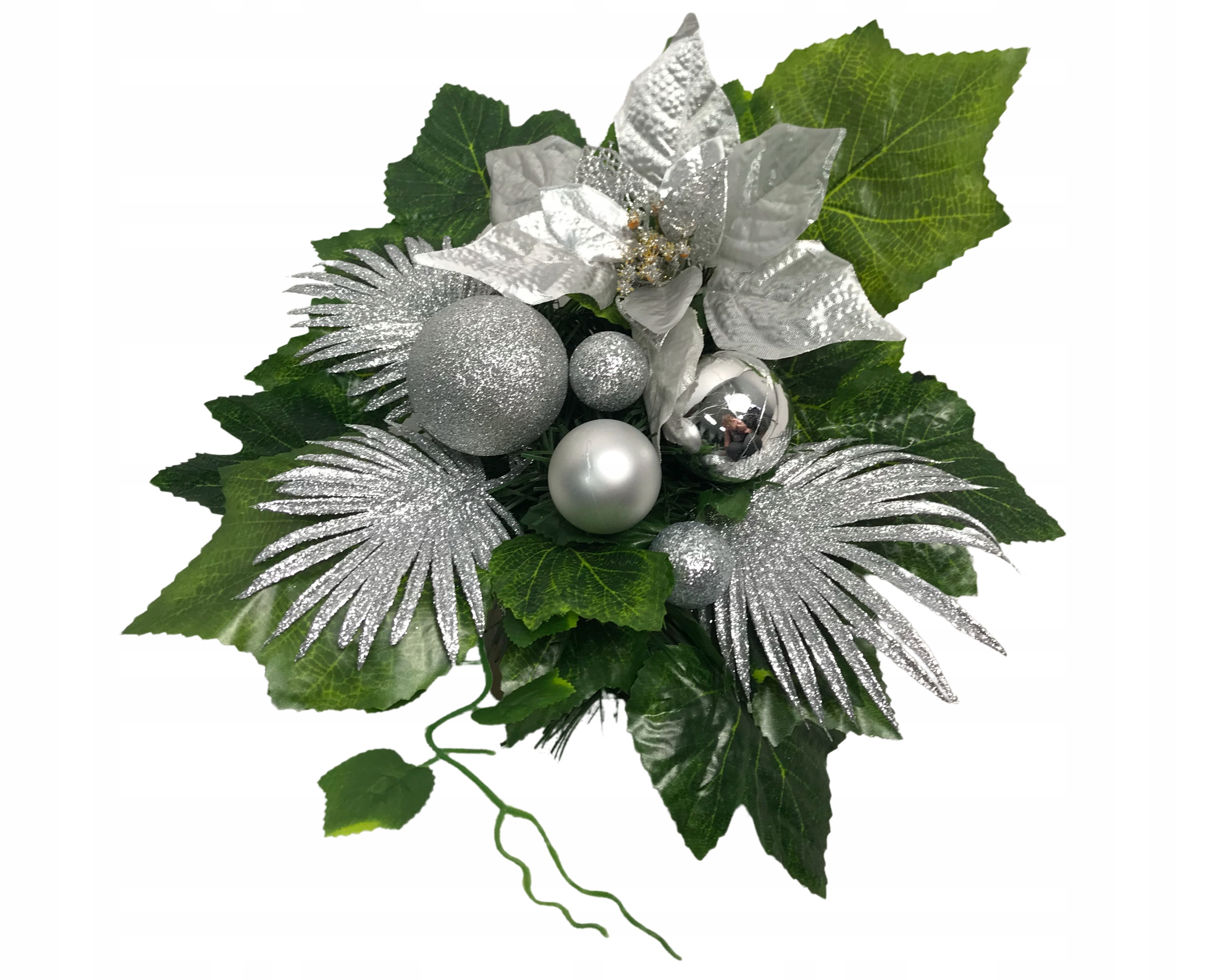 WIĄZANKA STROIK ŚWIĄTECZNY NA GRÓB KOMPOZYCJA NA CMENTARZ ŚWIĘTA GWIAZDA