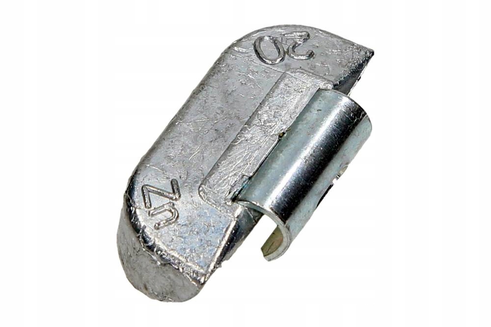 CIĘŻAREK (KPL 100 SZT) STANDARD, CYNKOWY NIEPOWLEKANY DO FELG STALOWYCH 20G