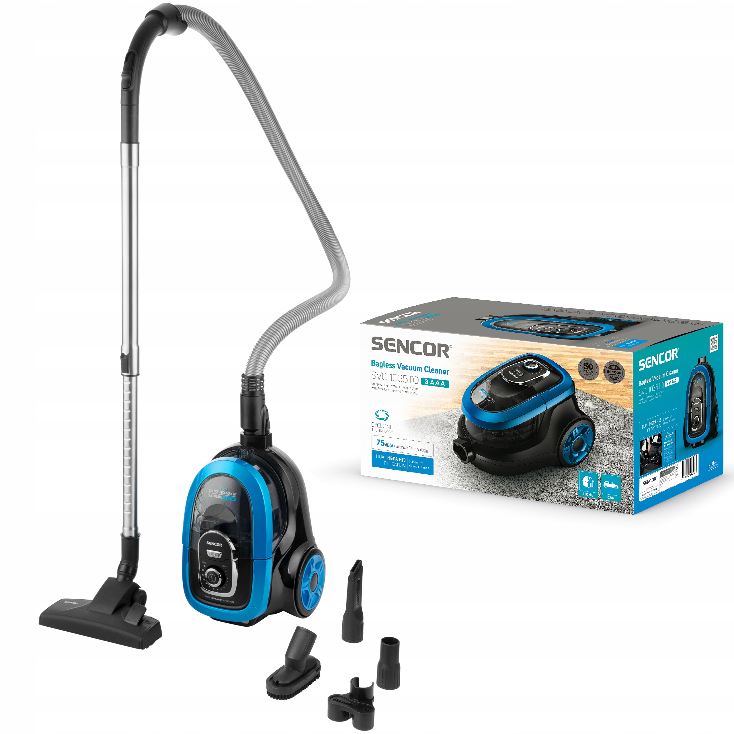 Odkurzacz Bezworkowy Sencor Svc 1035TQ Hepa Cyklon