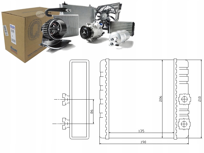 Ohřívač Nissens 64118372783 8372783
