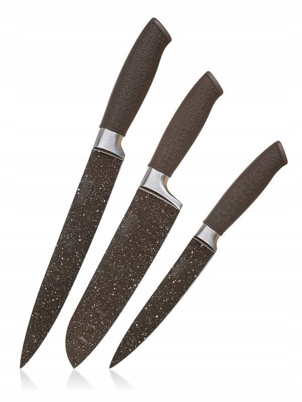 

Zestaw Komplet Noży 3 Granite Brown nóż kuchenne