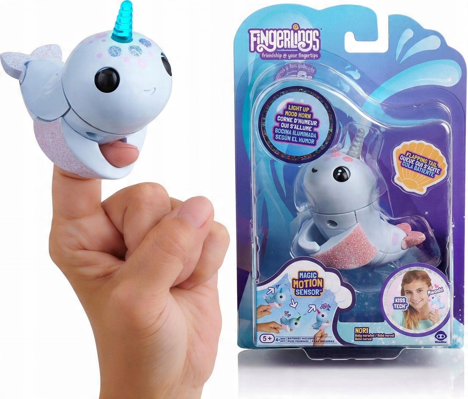 

Fingerlings Małpka Świeci Delfin Na Palec Led