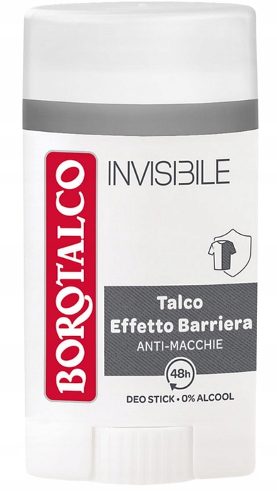 Borotalco Invisible Antiperspirant v tyčince bezbarvý 40 ml