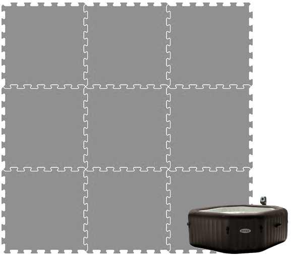 Penová Podložka Penová Fólia Podklad Pod Intex Pure Je Massage 218 CM