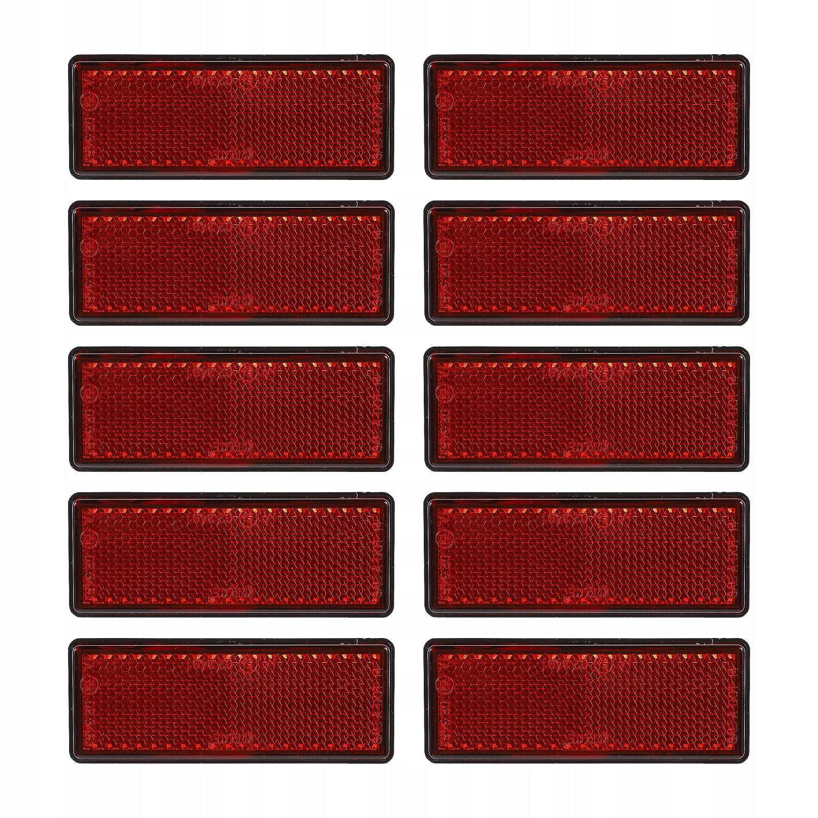 ARKUSZ ODBLASKOWYCH PASKÓW SAMOCHODOWYCH PROSTOKĄT 9,00X3,50X1,20CM Producent inny