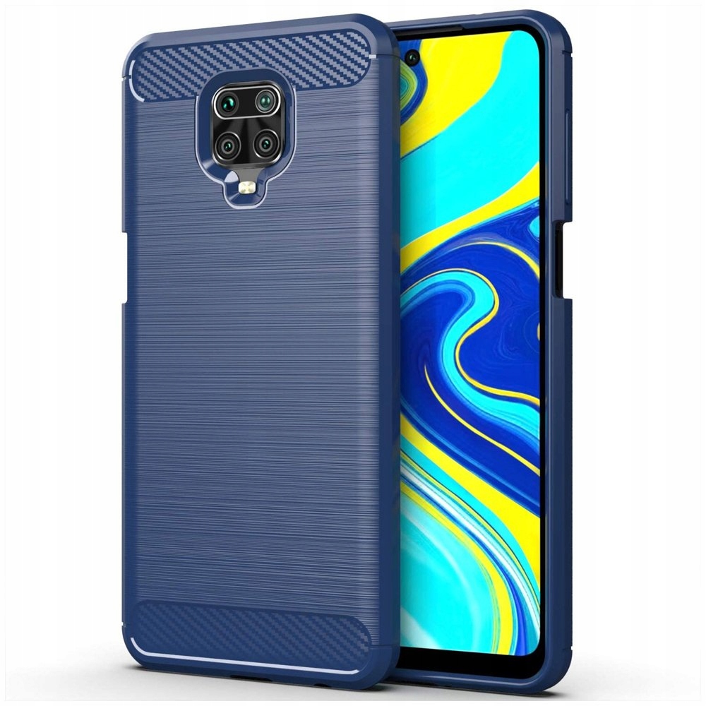 

Carbon Case etui Do Xiaomi Redmi Note 9S niebieski
