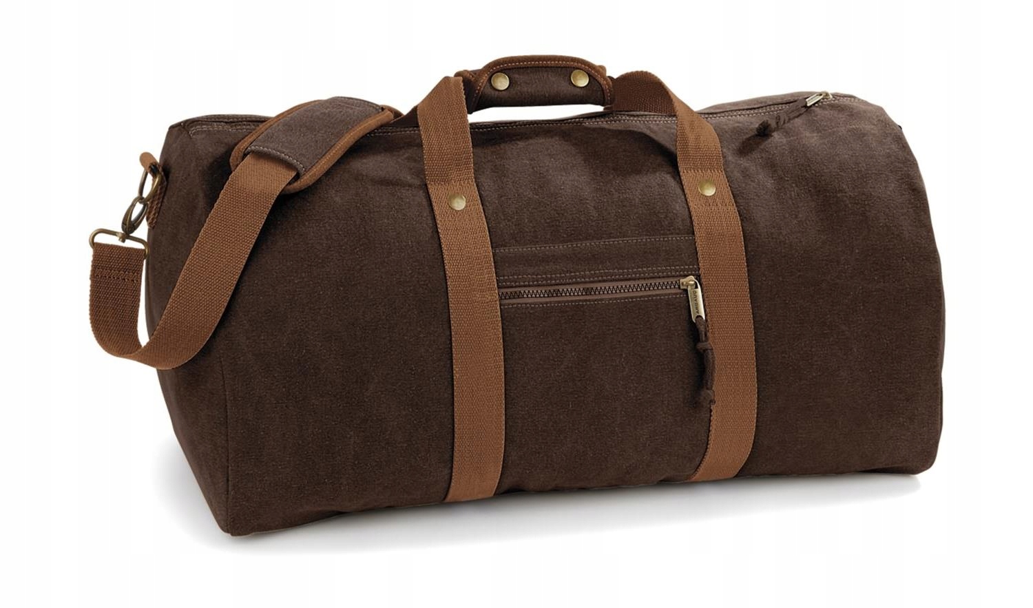 Velká dámská plátěná cestovní taška pro muže Quadra Vintage Brown