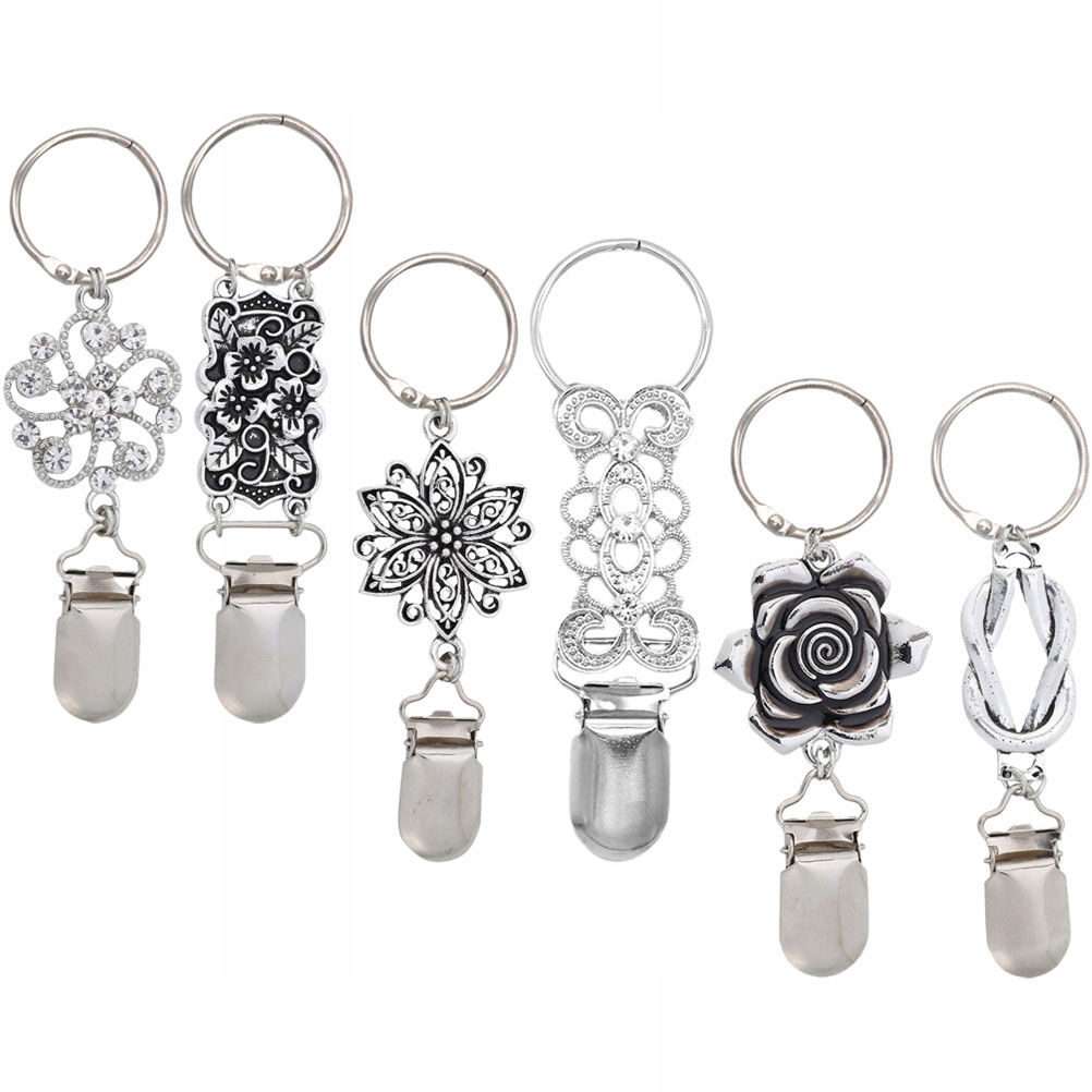 CAPS CLIP KAPELUSZKA W KWIAT ALUMINIOWY 6 SZT