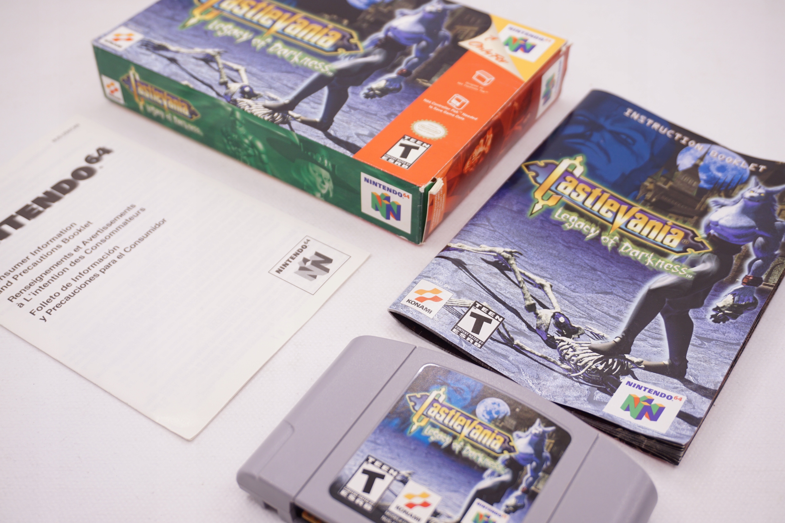 Castlevania Legacy of Darkness Nintendo 64 NTSC/U Maksymalna liczba graczy 1