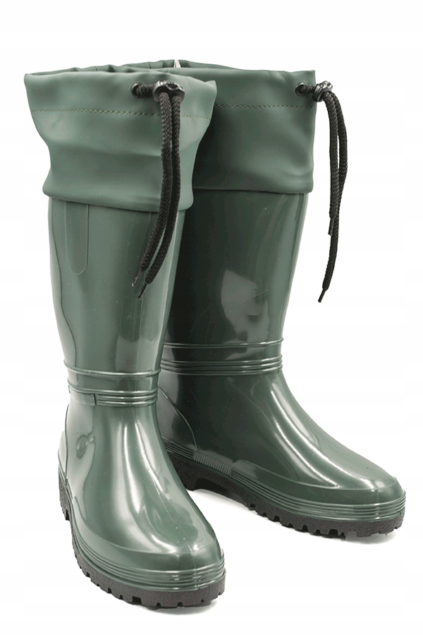 Kalosze damskie gumowce zielone ogrodowe gumiaki do ogrodu Demar Model rainny s