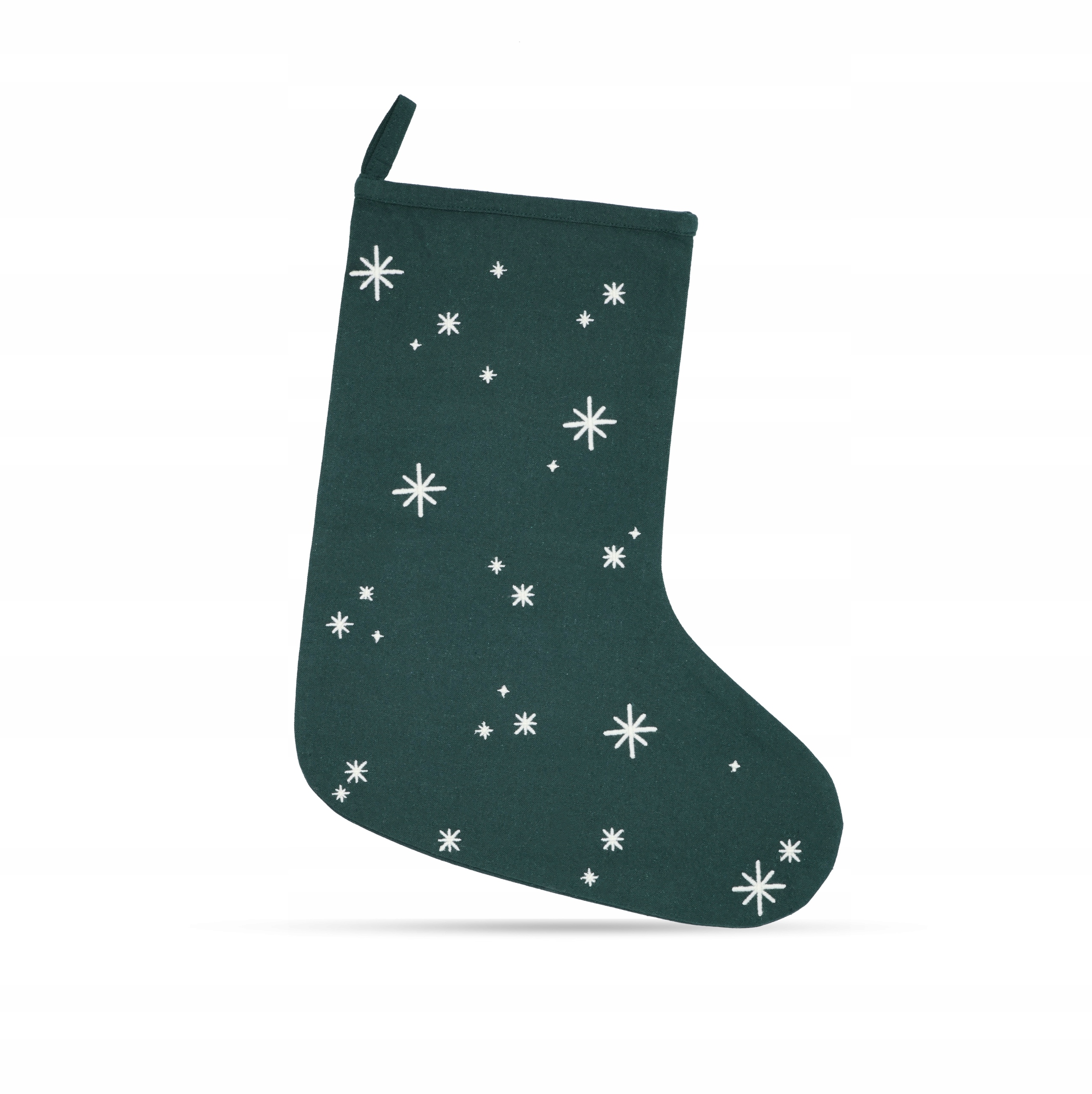 Juna Christmas Vánoční dárková ponožka 45 cm zelená