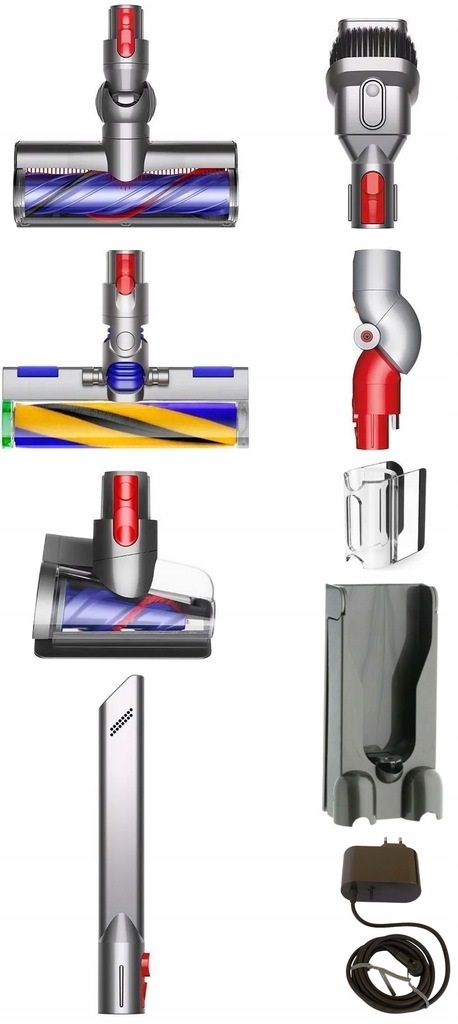 Dyson V12 Detect Slim Absolute 2023 448884-01 Nowy ORYGINALNY wtyczka PL Model V12 Detect Slim Absolute