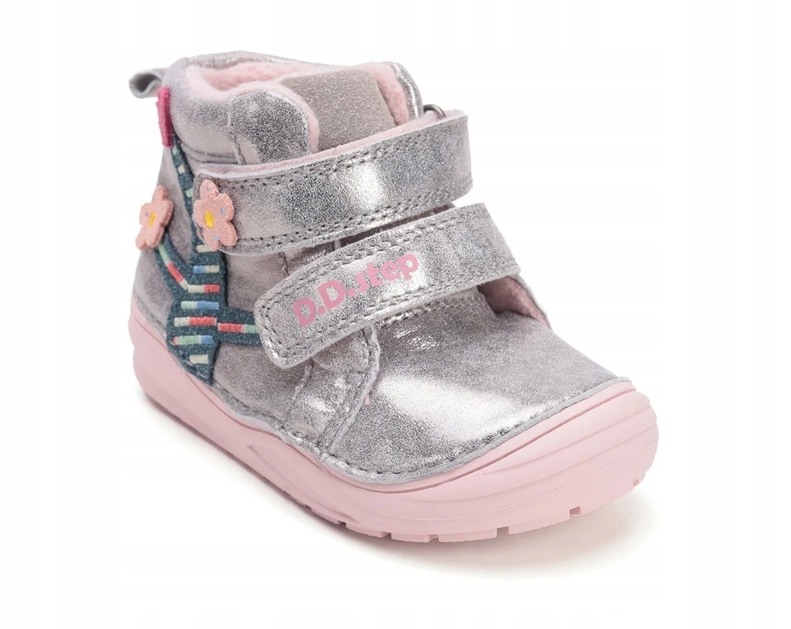 Trzewiki D.d.step Barefoot S071-52810 Grey na rzepy roz.21