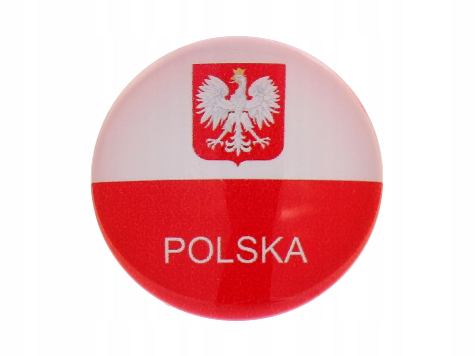

Magnes szklany na lodówkę Polska z godłem