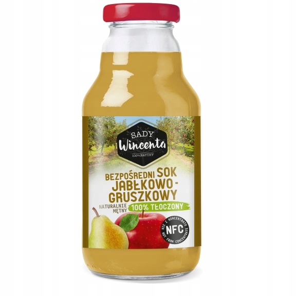 Sady Wincenta Šťáva jablko hruška v lisované láhvi