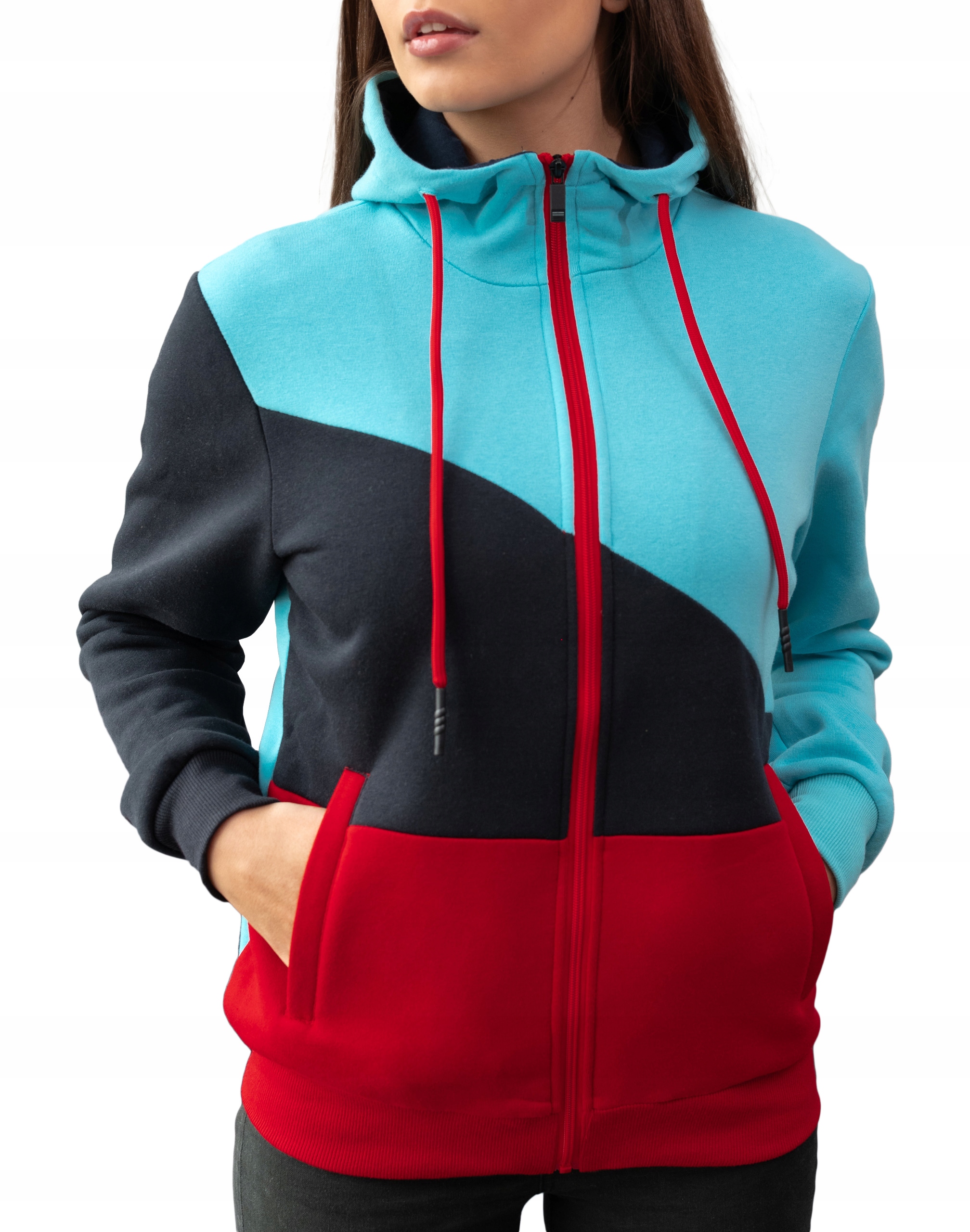 

Ciepła Bluza Bawełniana Damska Dresowa 58414-2 XXL