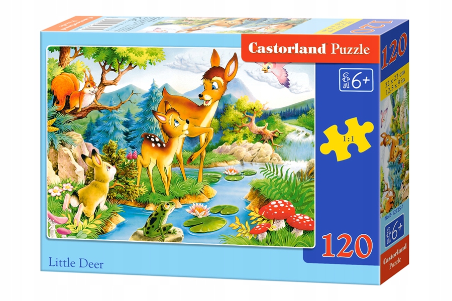 

Puzzle 120 Zwierżatka W Lesie układanka +6 lat