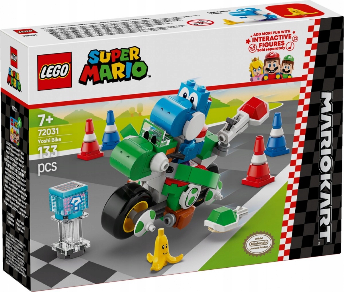Lego Stavebnice Mario 72031 Mario Kart Yoshi Motorka