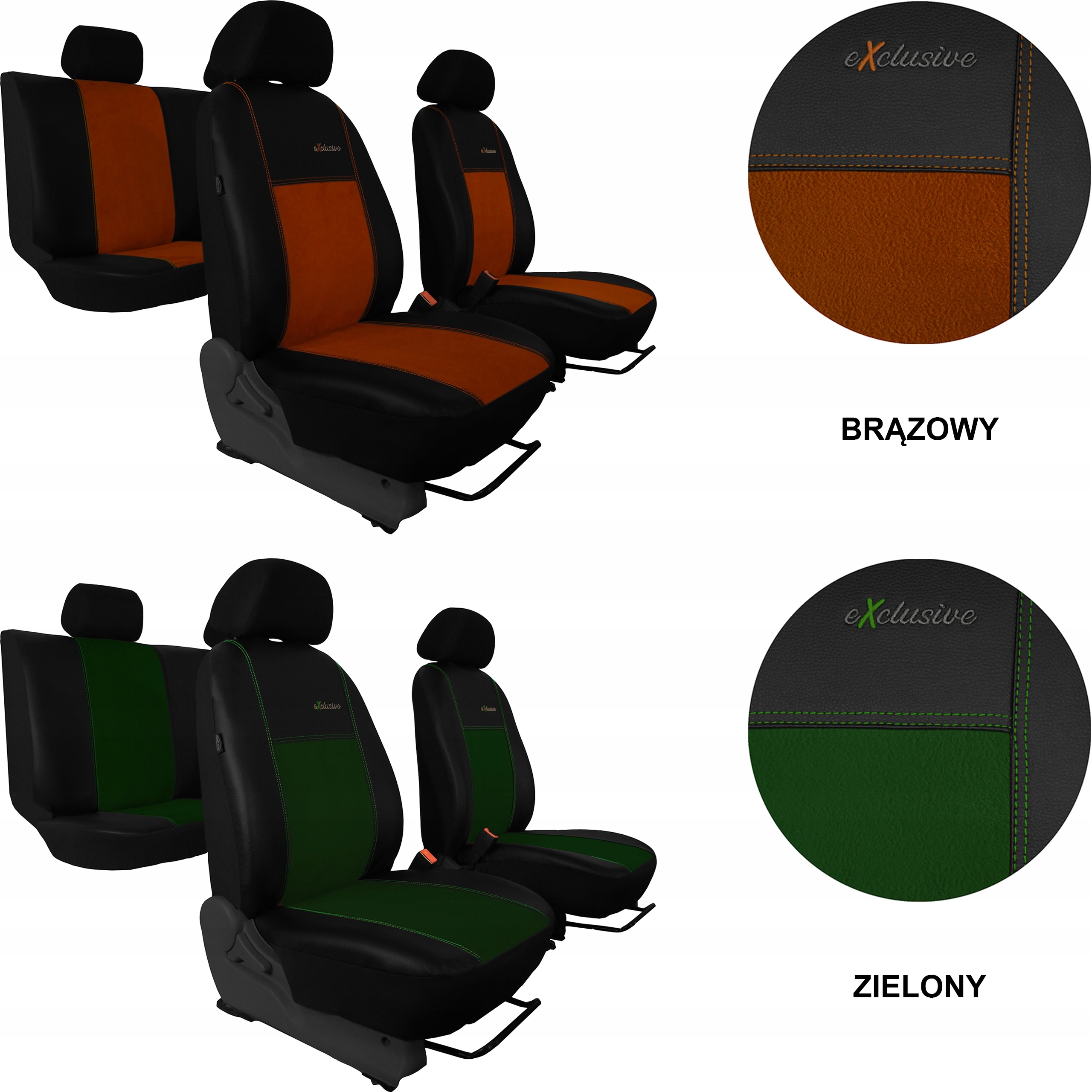 POKROWCE NA SIEDZENIA SKÓRA DO TOYOTA HILUX 7 Rodzaj Uniwersalne