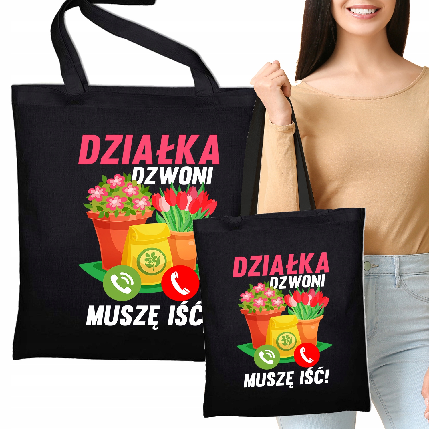 

Torba Eko Czarna Działka Dzwoni Muszę Iść