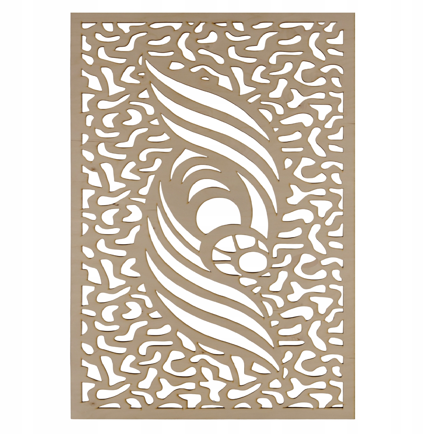 Ažurový dřevěný panel Dekorativní kryt 90 x 60 cm vzor 312 gr. 5 mm