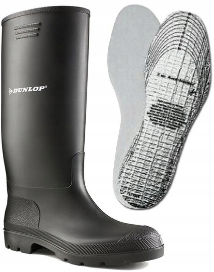 

Oryginalne Dunlop Kalosze 43 Gumowce + Wkładka