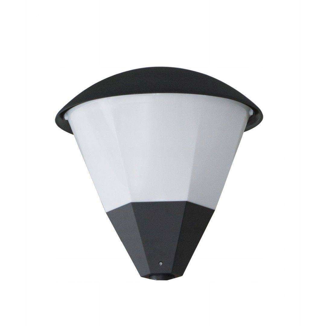 Hlava pre vonkajšiu lampu Eco, tienidlo s trojuholníkovou konštrukciou, vzduchotesné