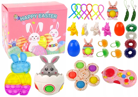 

Zestaw Wielkanoc Fidget Toys Antystresowe 29 Elem.